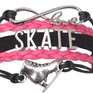 Figure Skating Bracelet - Pink & Black